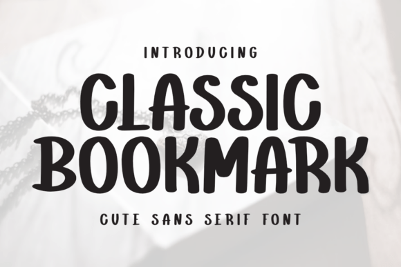 Classic Bookmark Font for Web Design