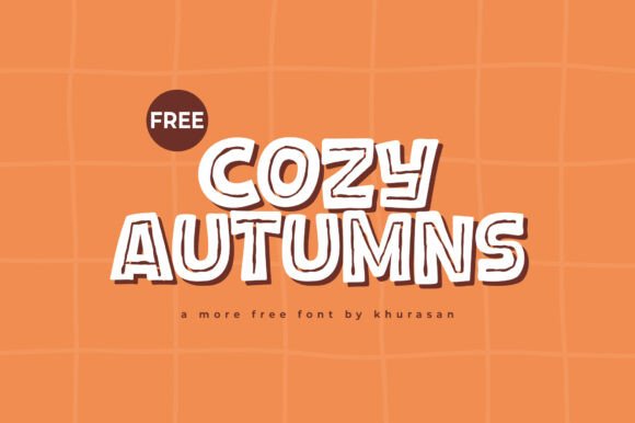 Cozy Autumns: A Modern Display Font for Digital Projects