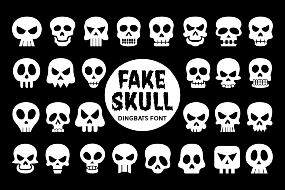 Fake Skull Font for Web Design Projects