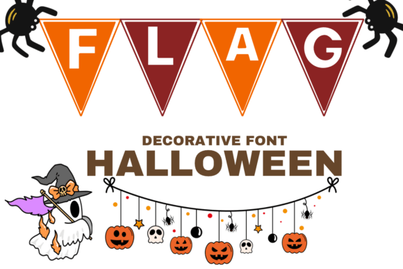 Flag Halloween Font for Eye-Catching Campaigns