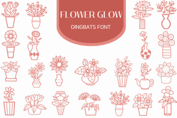 Flower Glow: A Delightful Dingbats Font for Editorial Design