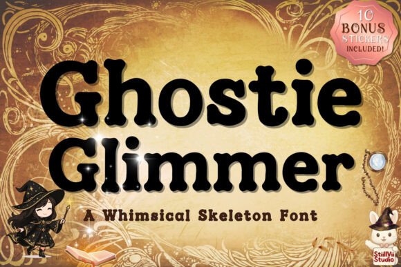 Ghostie Glimmer Font Review for Brand Design