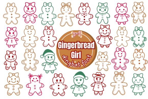 Gingerbread Girl Font for Festive Editorial Design