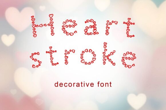Heart Stroke Font for Romantic Web Design