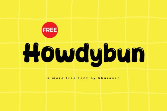 Howdybun: A Modern and Cute Display Font for Creative Projects