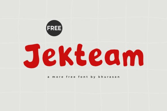 Jekteam: A Modern Display Font for Digital Branding
