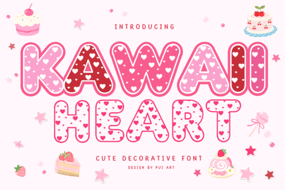 Kawaii Heart Font Review for Campaign Design