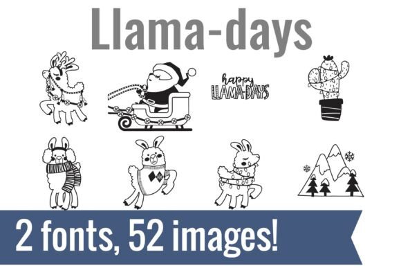 Llama-days Dingbats: A Playful Font for Branding