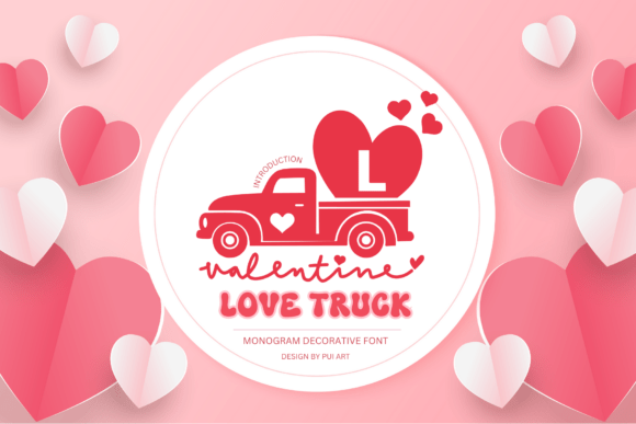 Love Truck Monogram: A Playful Font for Digital Branding