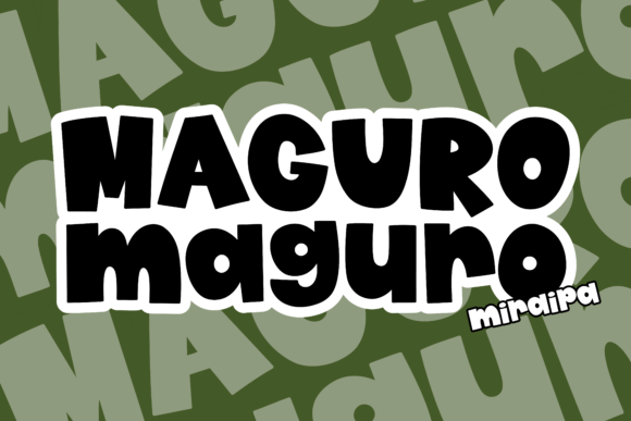 Maguro: A Quirky Sans Serif Font for Creative Projects