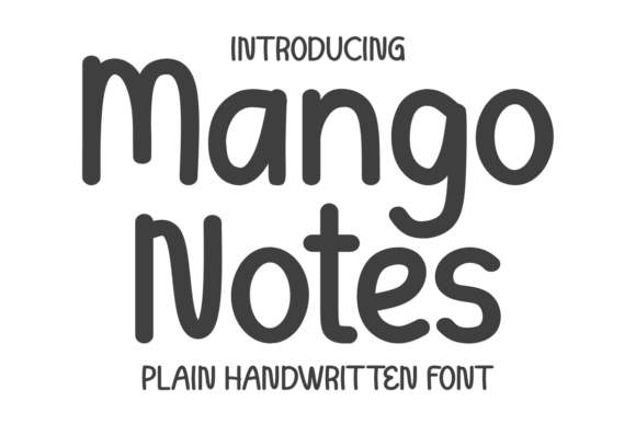 Mango Notes: A Playful Handwritten Font for Creative Projects