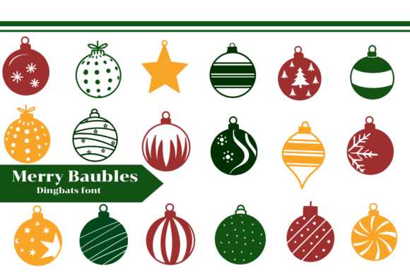 Merry Baubles Font for Festive Campaigns