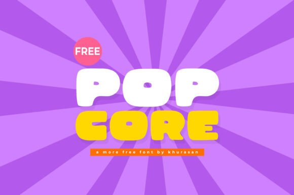 Pop Core: A Modern Display Font for Creative Branding