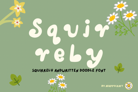Squirrely Font for Handmade Projects